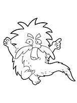 coloriage Pompon le lutin grognon de dora